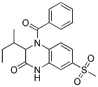 4-Benzoyl-3-sec-butyl-7-(methylsulfonyl)-3,4-dihydroquinoxalin-2(1H)-one 结构式