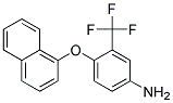 4-(1-NAPHTHYLOXY)-3-(TRIFLUOROMETHYL)ANILINE 结构式