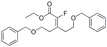 5-BENZYLOXY-3-(2-BENZYLOXY-ETHYL)-2-FLUORO-PENT-2-ENOIC ACID ETHYL ESTER 结构式