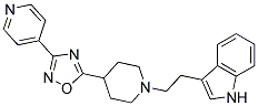 3-(2-[4-(3-PYRIDIN-4-YL-1,2,4-OXADIAZOL-5-YL)PIPERIDIN-1-YL]ETHYL)-1H-INDOLE 结构式