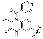4-ISONICOTINOYL-3-ISOPROPYL-7-(METHYLSULFONYL)-3,4-DIHYDROQUINOXALIN-2(1H)-ONE 结构式