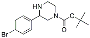 3-(4-BROMO-PHENYL)-PIPERAZINE-1-CARBOXYLIC ACID TERT-BUTYL ESTER 结构式