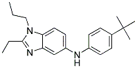 (4-TERT-BUTYL-PHENYL)-(2-ETHYL-1-PROPYL-1H-BENZOIMIDAZOL-5-YL)-AMINE 结构式