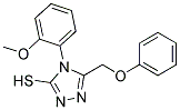 4-(2-METHOXYPHENYL)-5-(PHENOXYMETHYL)-4H-1,2,4-TRIAZOLE-3-THIOL 结构式