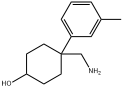 4-(AMINOMETHYL)-4-(3-METHYLPHENYL)CYCLOHEXANOL HYDROCHLORIDE 结构式
