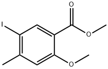 甲基5-碘-2-甲氧基-4-甲基苯甲酸酯 结构式