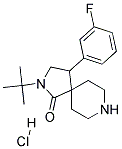 2-TERT-BUTYL-4-(3-FLUOROPHENYL)-2,8-DIAZASPIRO[4.5]DECAN-1-ONE HYDROCHLORIDE 结构式