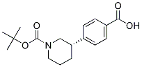 N-BOC-(S)-3-(4-CARBOXYPHENYL)-PIPERIDINE 结构式