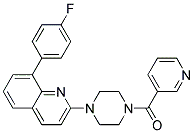 8-(4-FLUOROPHENYL)-2-[4-(PYRIDIN-3-YLCARBONYL)PIPERAZIN-1-YL]QUINOLINE 结构式