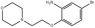 5-BROMO-2-[2-(4-MORPHOLINYL)ETHOXY]ANILINE 结构式