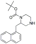 2-NAPHTHALEN-1-YLMETHYL-PIPERAZINE-1-CARBOXYLIC ACID TERT-BUTYL ESTER 结构式