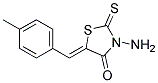 3-AMINO-2-THIOXO-5-[1-P-TOLYL-METH-(Z)-YLIDENE]-THIAZOLIDIN-4-ONE 结构式