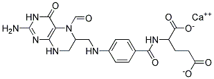 (6S)-CALCIUM FOLINATE 结构式