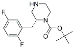 (R)-2-(2,5-DIFLUORO-BENZYL)-PIPERAZINE-1-CARBOXYLIC ACID TERT-BUTYL ESTER 结构式