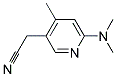 (6-DIMETHYLAMINO-4-METHYL-PYRIDIN-3-YL)-ACETONITRILE 结构式