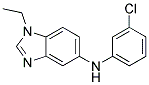 (3-CHLORO-PHENYL)-(1-ETHYL-1H-BENZOIMIDAZOL-5-YL)-AMINE 结构式