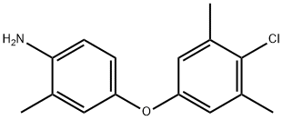 4-(4-CHLORO-3,5-DIMETHYLPHENOXY)-2-METHYLANILINE 结构式