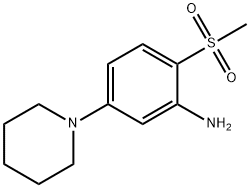 2-METHYLSULFONYL-5-(PIPERIDIN-1-YL)ANILINE 结构式