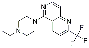 5-(4-Ethylpiperazin-1-yl)-2-(trifluoromethyl)-1,6-naphthyridine 结构式