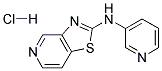 N-PYRIDIN-3-YL[1,3]THIAZOLO[4,5-C]PYRIDIN-2-AMINE HYDROCHLORIDE 结构式