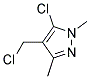 5-CHLORO-4-(CHLOROMETHYL)-1,3-DIMETHYL-1H-PYRAZOLE 结构式