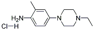 4-(4-ETHYLPIPERAZIN-1-YL)-2-METHYLANILINE HYDROCHLORIDE 结构式
