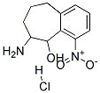 6-AMINO-4-NITRO-6,7,8,9-TETRAHYDRO-5H-BENZOCYCLOHEPTEN-5-OL HYDROCHLORIDE 结构式
