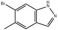 6-溴-5-甲基-1H-吲唑 结构式
