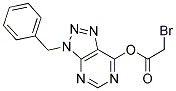 BROMO-ACETIC ACID 3-BENZYL-3H-[1,2,3]TRIAZOLO[4,5-D]PYRIMIDIN-7-YL ESTER 结构式