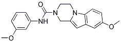 8-METHOXY-N-(3-METHOXYPHENYL)-3,4-DIHYDROPYRAZINO[1,2-A]INDOLE-2(1H)-CARBOXAMIDE 结构式