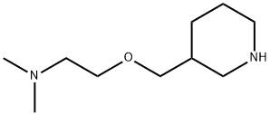 N,N-DIMETHYL-2-(3-PIPERIDINYLMETHOXY)-1-ETHANAMINE 结构式