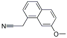 (7-METHOXY-NAPHTHALEN-1-YL)-ACETONITRILE 结构式