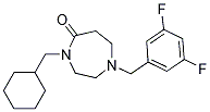 4-(CYCLOHEXYLMETHYL)-1-(3,5-DIFLUOROBENZYL)-1,4-DIAZEPAN-5-ONE 结构式