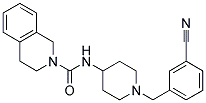 N-[1-(3-CYANOBENZYL)PIPERIDIN-4-YL]-3,4-DIHYDROISOQUINOLINE-2(1H)-CARBOXAMIDE 结构式