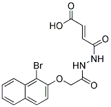 3-(N'-[2-(1-BROMO-NAPHTHALEN-2-YLOXY)-ACETYL]-HYDRAZINOCARBONYL)-ACRYLIC ACID 结构式