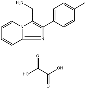 C-(2-P-TOLYL-IMIDAZO[1,2-A]PYRIDIN-3-YL)-METHYLAMINE, OXALIC ACID SALT 结构式