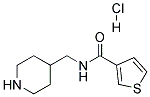 THIOPHENE-3-CARBOXYLIC ACID (PIPERIDIN-4-YLMETHYL)-AMIDE HYDROCHLORIDE 结构式