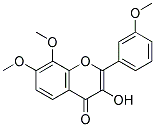3-羟基-7,8,3'-三甲氧基黄酮 结构式