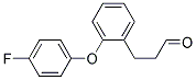 3-[2-(4-FLUORO-PHENOXY)-PHENYL]-PROPIONALDEHYDE 结构式