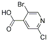 5-BROMO-2-CHLORO-ISONICOTINIC ACID 结构式