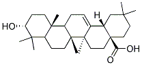 (4aS,6aS,6bR,10R,12aR,14bS)-10-Hydroxy-2,2,6a,6b,9,9,12a-heptamethyl-1,3,4,5,6,6a,6b,7,8,8a,9,10,11,12,12a,12b,13,14b-octadecahydro-2H-picene-4a-carboxylic acid 结构式