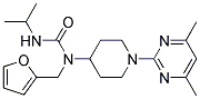 N-[1-(4,6-DIMETHYLPYRIMIDIN-2-YL)PIPERIDIN-4-YL]-N-(2-FURYLMETHYL)-N'-ISOPROPYLUREA 结构式