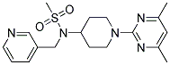 N-[1-(4,6-DIMETHYLPYRIMIDIN-2-YL)PIPERIDIN-4-YL]-N-(PYRIDIN-3-YLMETHYL)METHANESULFONAMIDE 结构式