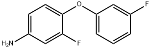 3-氟-4-(3-氟苯氧基)苯胺 结构式