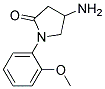 4-AMINO-1-(2-METHOXY-PHENYL)-PYRROLIDIN-2-ONE 结构式