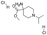 4-AMINO-1-ISOPROPYL-PIPERIDINE-4-CARBOXYLIC ACID METHYL ESTER DIHYDROCHLORIDE 结构式