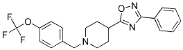4-(3-PHENYL-1,2,4-OXADIAZOL-5-YL)-1-[4-(TRIFLUOROMETHOXY)BENZYL]PIPERIDINE 结构式