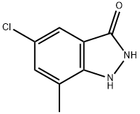 5-CHLORO-3-HYDROXY-7-METHYL 1H-INDAZOLE 结构式