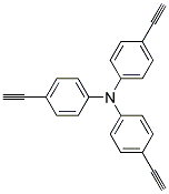 TRIS-(4-ETHYNYL-PHENYL)-AMINE 结构式