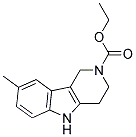 8-甲基-1,3,4,5-四氢2H-吡啶并[4,3-B]吲哚-2-羧酸乙酯 结构式